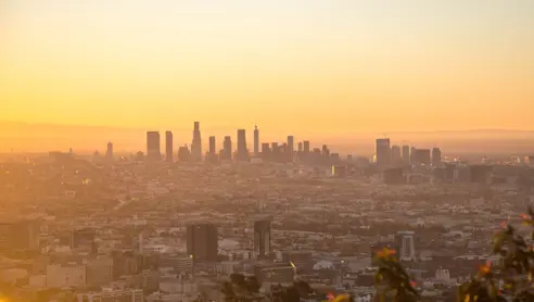 Solopgang over Los Angeles