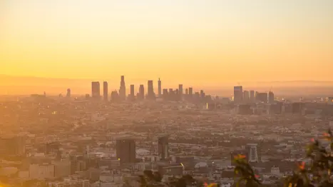 Solopgang over Los Angeles