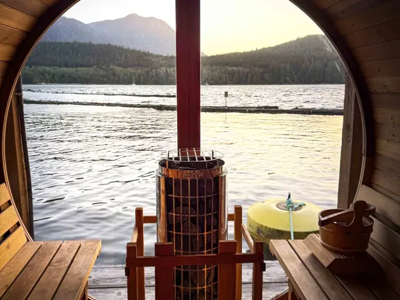 Knight Inlet Lodge Sauna