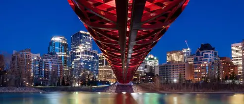 Rejseplan Canada Calgary Peace Bridge