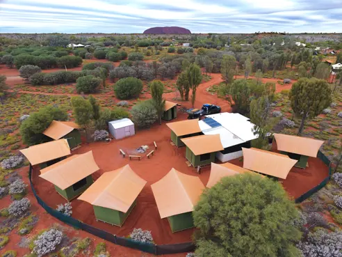 Campsite Yulara red center