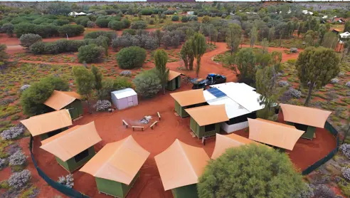 Campsite Yulara red center