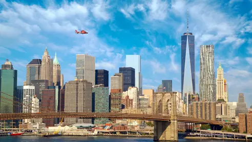 Manhattan skyline New York USA