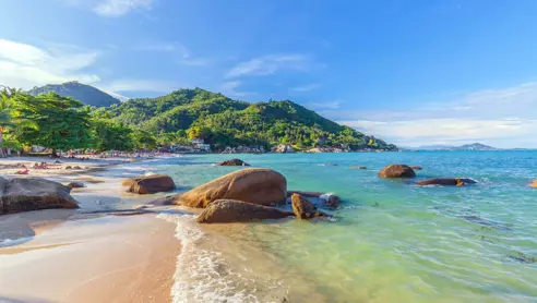 Strand på øen Koh Samui i Thailand