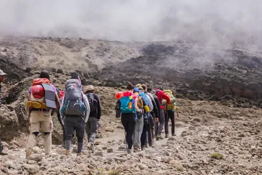 Trekking på Mount Kilimanjaro i Tanzania