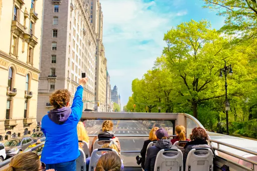 Hop-on hop-off busser i New York, Los Angeles, Las Vegas og San Francisco