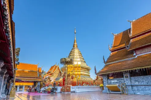 Tempåel i Chiang Mai i det nordlige Thailand