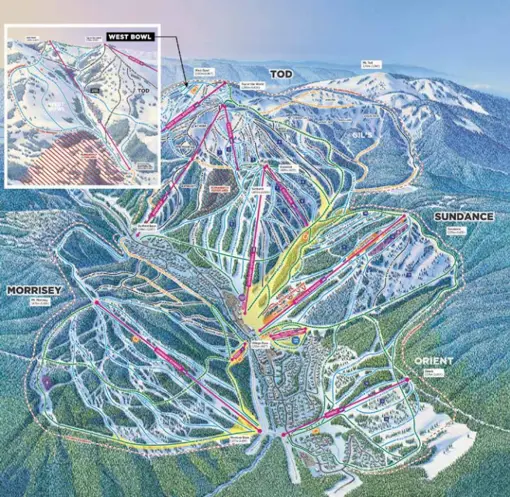 Piskekort Sun Peaks 2025 Canada