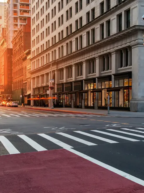 Krydset mellem 5th Avenue og 23rd St i New York City