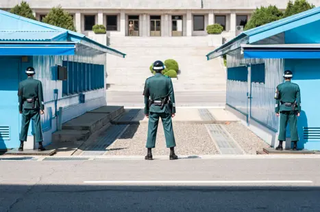 DMZ grænsen mellem Nord- og Sydkorea