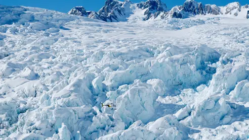 Fox Glacier eller Franz Josef Glacier med helikopter