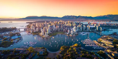 Vancouver Skyline - rejser til Canada