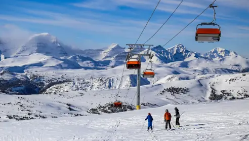 Banff skiområde med udsigt