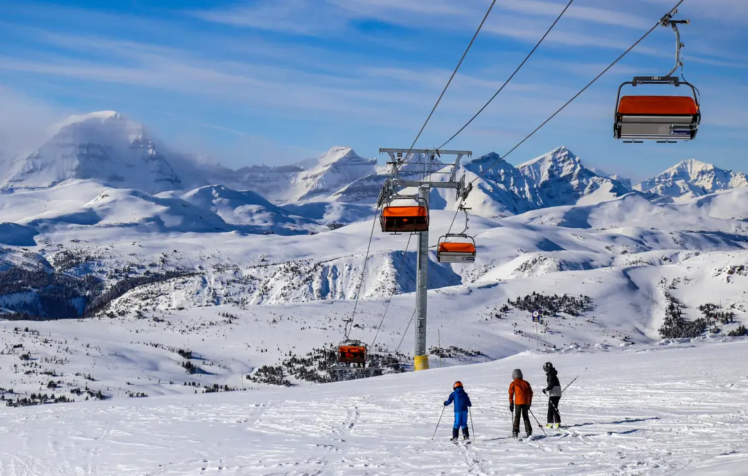 Banff skiområde med udsigt
