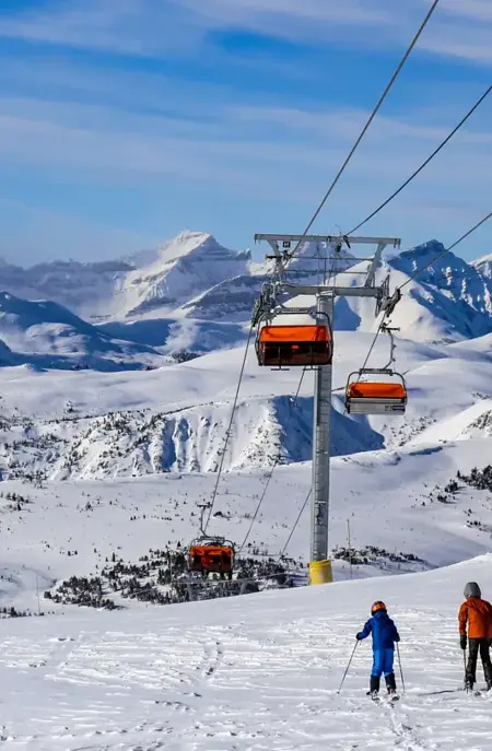 Banff skiområde med udsigt
