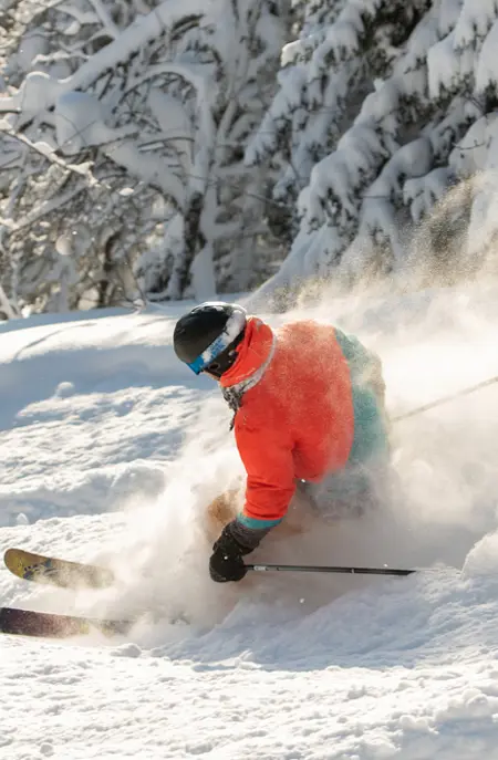 Powder ski på Hokkaido i Japan