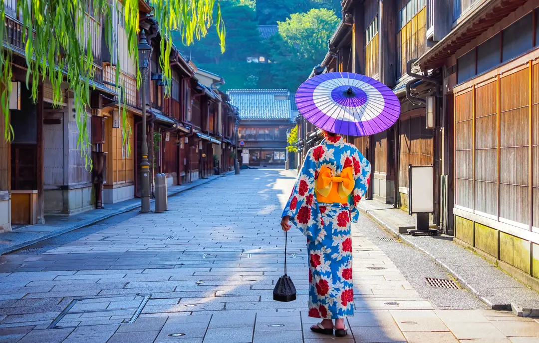 Higashi Chaya District Of Kanazawa Japan