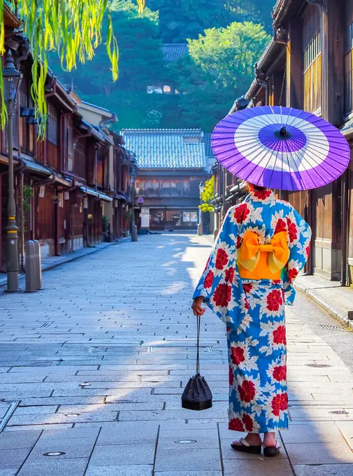 Higashi Chaya District Of Kanazawa Japan
