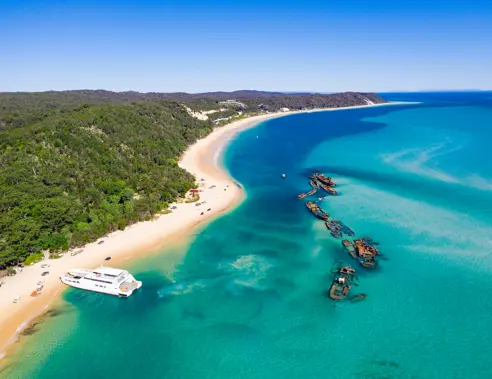 Australien Moreton Island Tangalooma Wrecks