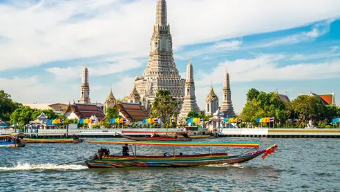 Bangkok, templer & longtail båd - udflugt i Bangkok