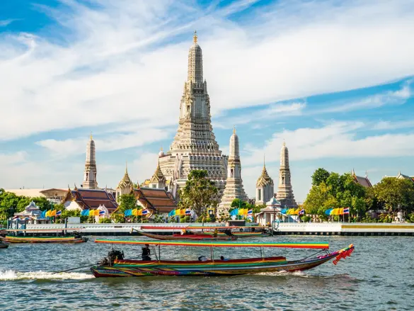 Bangkok, templer & longtail båd - udflugt i Bangkok