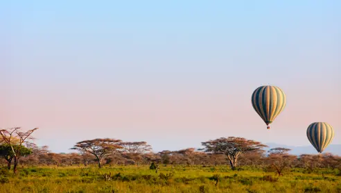 Ballonsafari i Tanzania