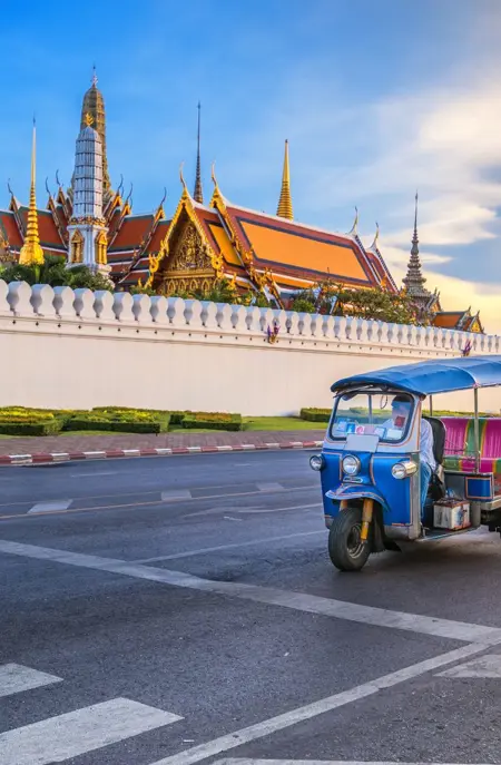 Tuk tuk i Bangkok Thailand