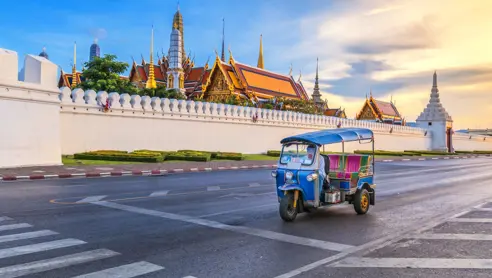 Tuk tuk i Bangkok Thailand