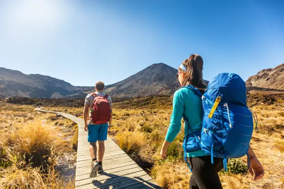 Hike i Tongariro National Park New Zealand