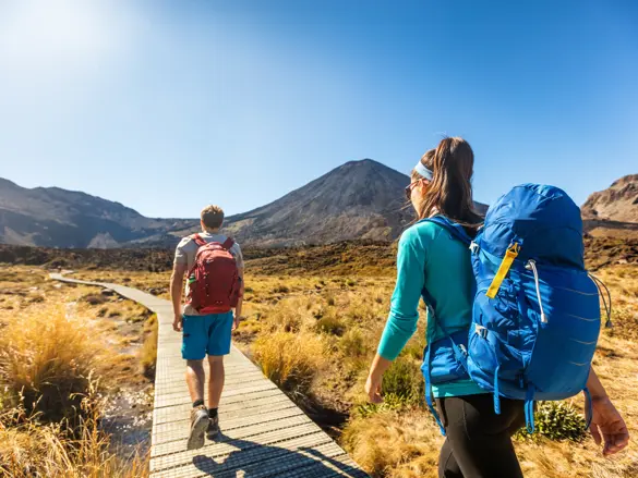 Hike i Tongariro National Park New Zealand
