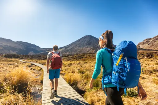 Hike i Tongariro National Park New Zealand