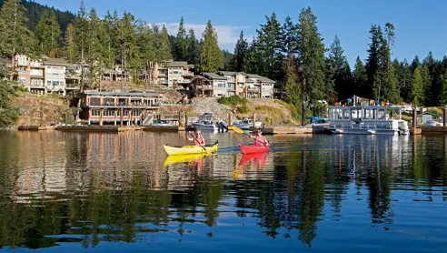 Canada British Columbia Painted Boat Resort