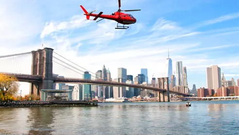 Helikoptertur over Manhattan i New York