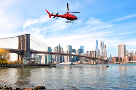 Helikoptertur over Manhattan i New York