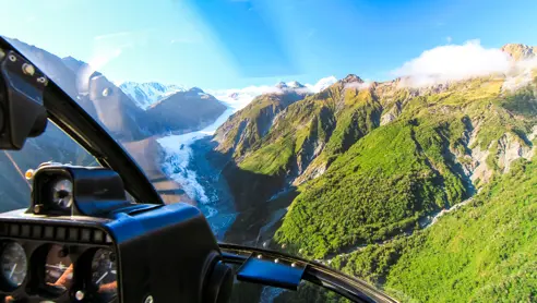 Fox Glacier eller Franz Josef Glacier med helikopter