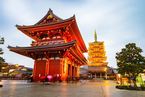 Asakusa temple i Tokyo Japan
