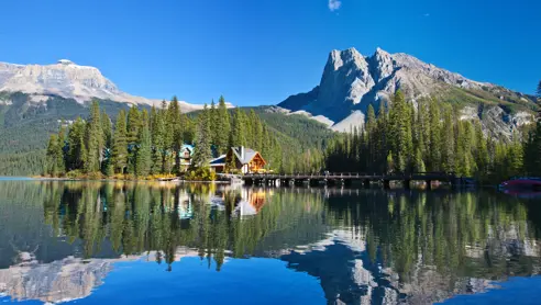 Canada Alberta Emerald Lake The Rockies lodge