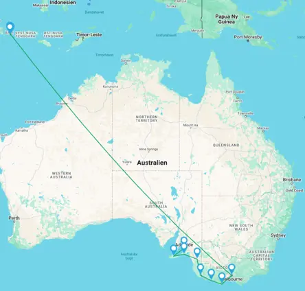 Det sydøstlige Australien og Bali i autocamper