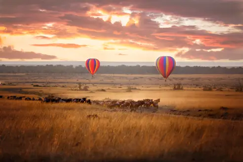 Afrika Kenya Masai Mara Ballon