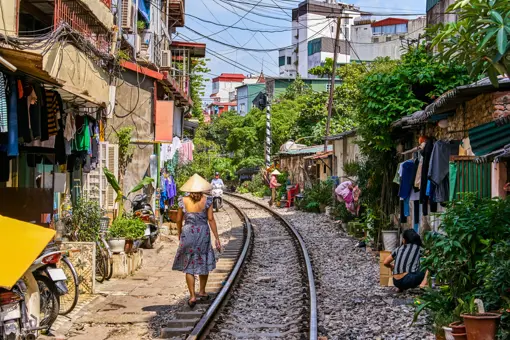 Hanoi Train Street Vietnam
