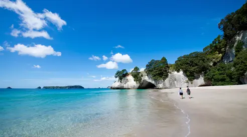 New Zealand Coromandel strand