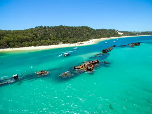 Australien Moreton Island Tangalooma Wrecks