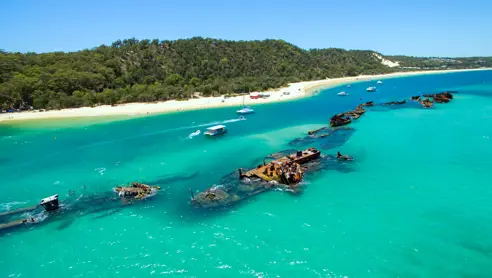 Australien Moreton Island Tangalooma Wrecks