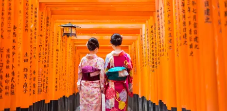 Fushimi Inari Shrine helligdommen i Kyoto