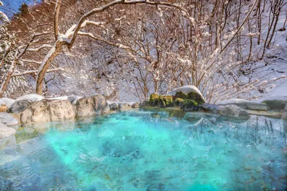 Onsen, varm kilde, i Japan