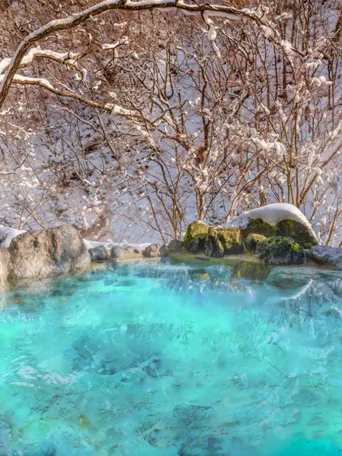 Onsen, varm kilde, i Japan