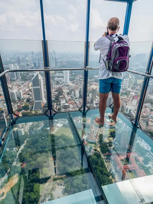 Udsigten fra KL Tower i Kuala Lumpur, Malaysia
