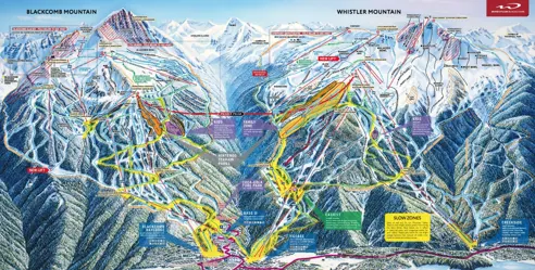 Whistler Blackcomb Pistekort 2025 Canada