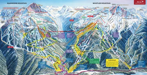 Whistler Blackcomb Pistekort 2025 Canada