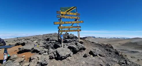 Trekking på Mount kilimanjaro i Tanzania